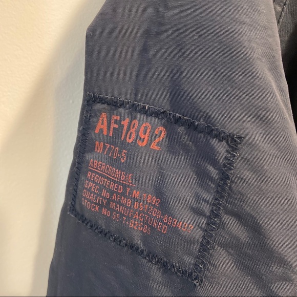 Abercrombie & Fitch Jackets & Coats Abercrombie Fitch Blue Hooded